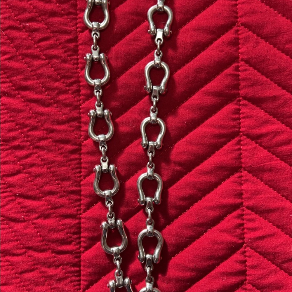 Tiffany’s mens shackles necklace.925 sterling silver heavy - Picture 3 of 12